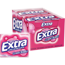 WRIGLEY'S EXTRA CLASSIC BUBBLE GUM 15 STICK 3 PACK 1X20