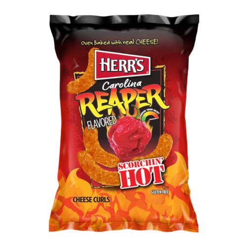 HERR'S CAROLINA REPAIR CHEESE CURL-6286-185G-6.5OZ 1X12